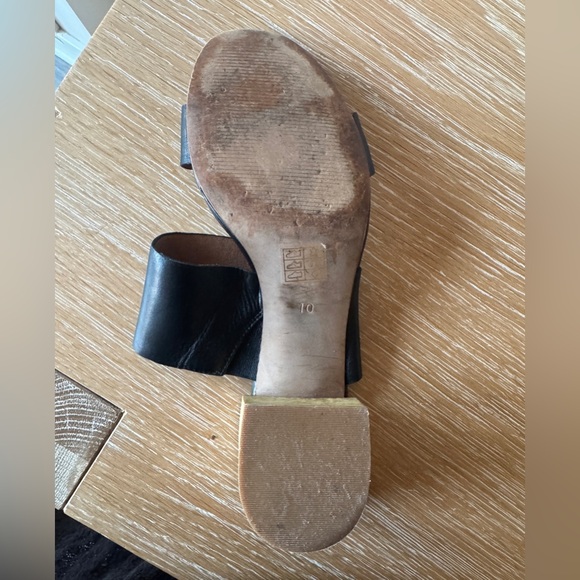 Madewell The Kiera Mule Sandals in True Black Leather - Picture 16 of 16